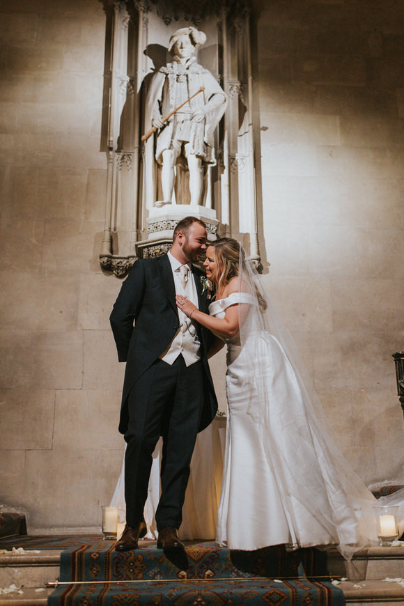 Intimate Wedding With Bespoke Wedding Dress At Ashridge House