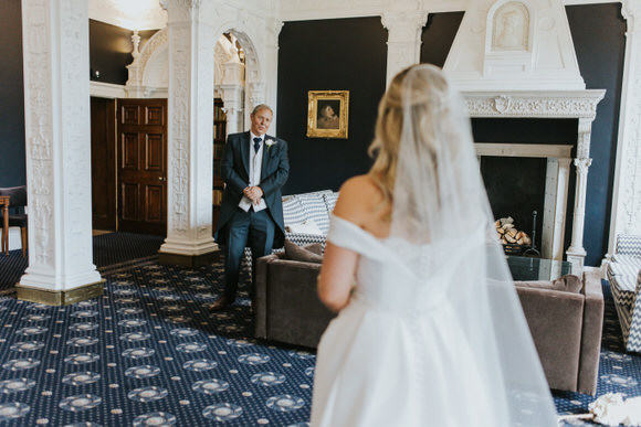 Intimate Wedding With Bespoke Wedding Dress At Ashridge House