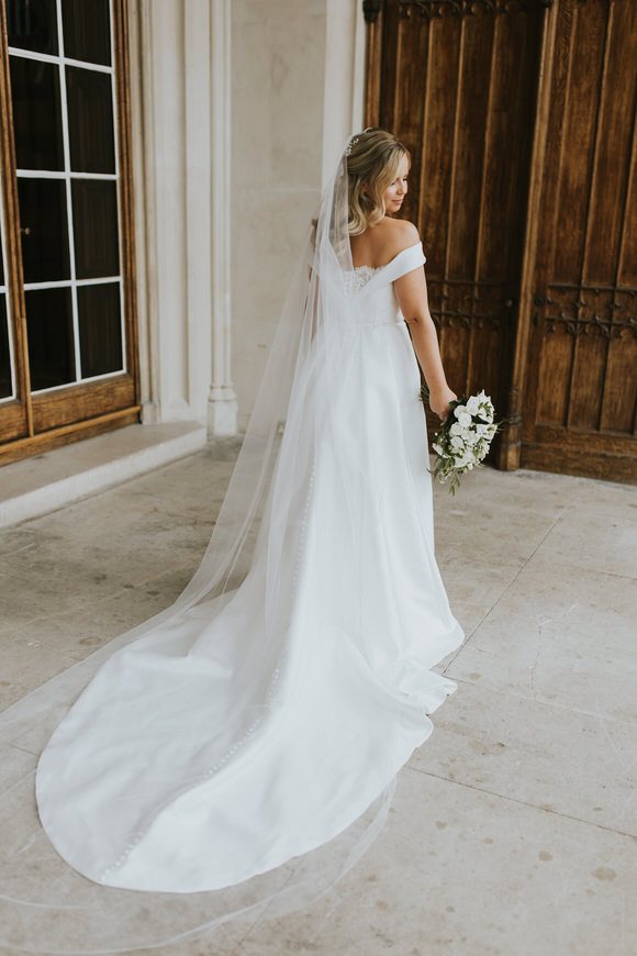 Intimate Wedding With Bespoke Wedding Dress At Ashridge House