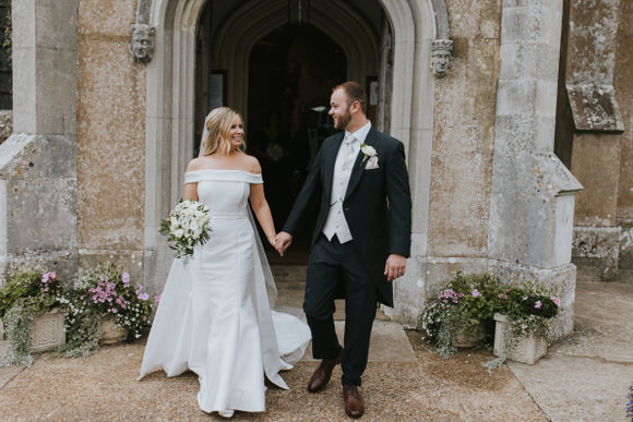 Intimate Wedding With Bespoke Wedding Dress At Ashridge House