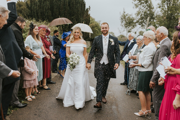 Intimate Wedding With Bespoke Wedding Dress At Ashridge House