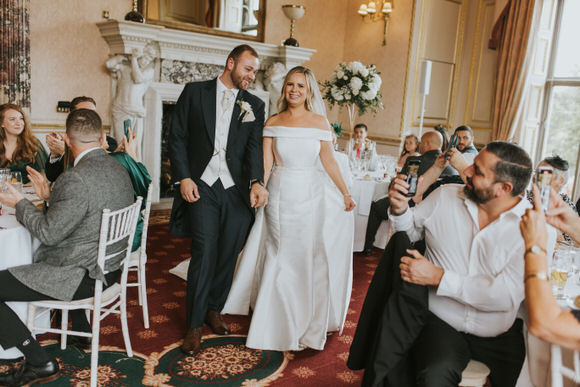 Intimate Wedding With Bespoke Wedding Dress At Ashridge House