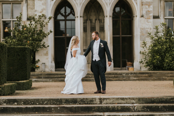 Intimate Wedding With Bespoke Wedding Dress At Ashridge House