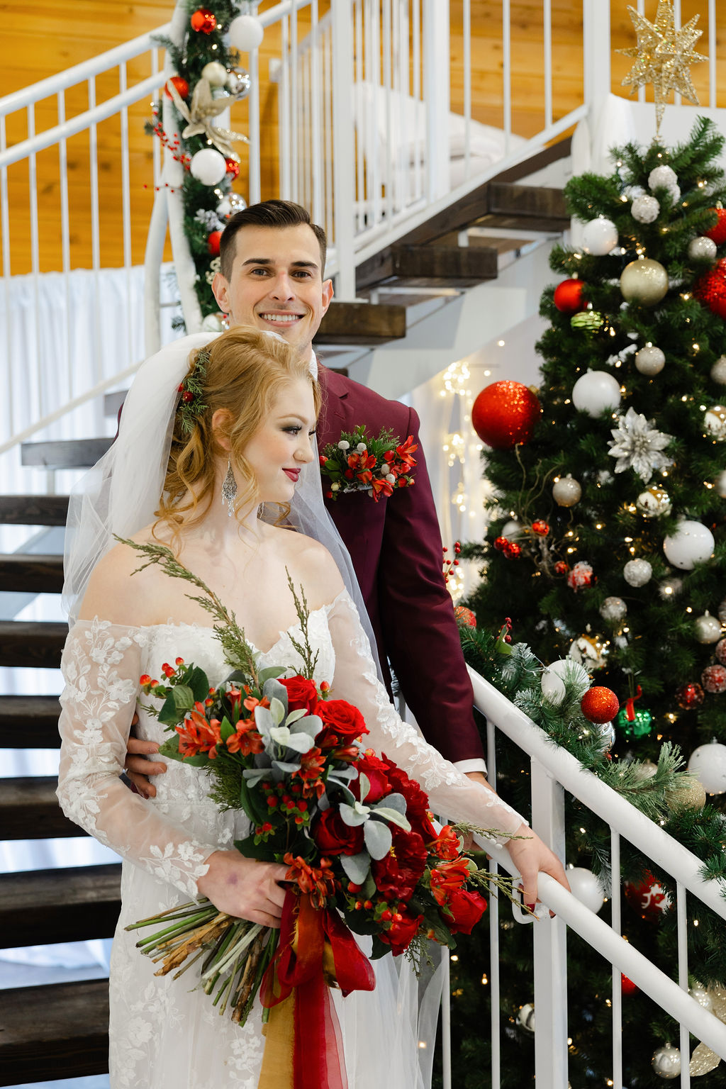 A Very Festive Wedding Day With Modern Styling