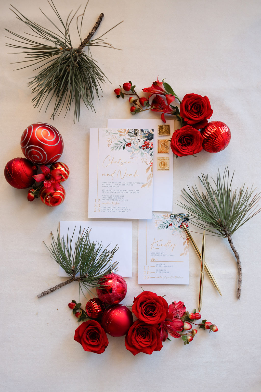 A Very Festive Wedding Day With Modern Styling