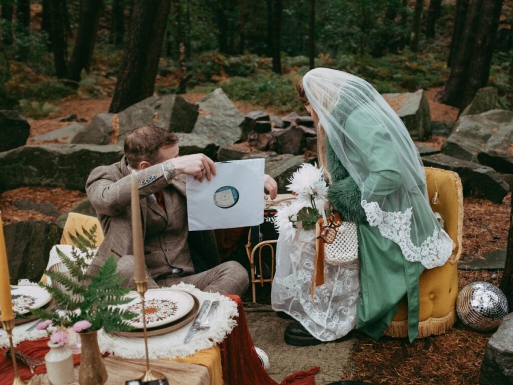 Wildly In Love: A Retro Inspired Wedding Elopement In Lumsdale Waterfalls, Derbyshire