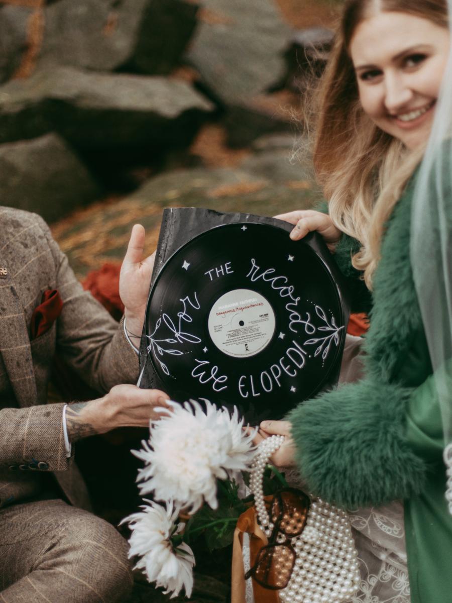 Wildly In Love: A Retro Inspired Wedding Elopement In Lumsdale Waterfalls, Derbyshire