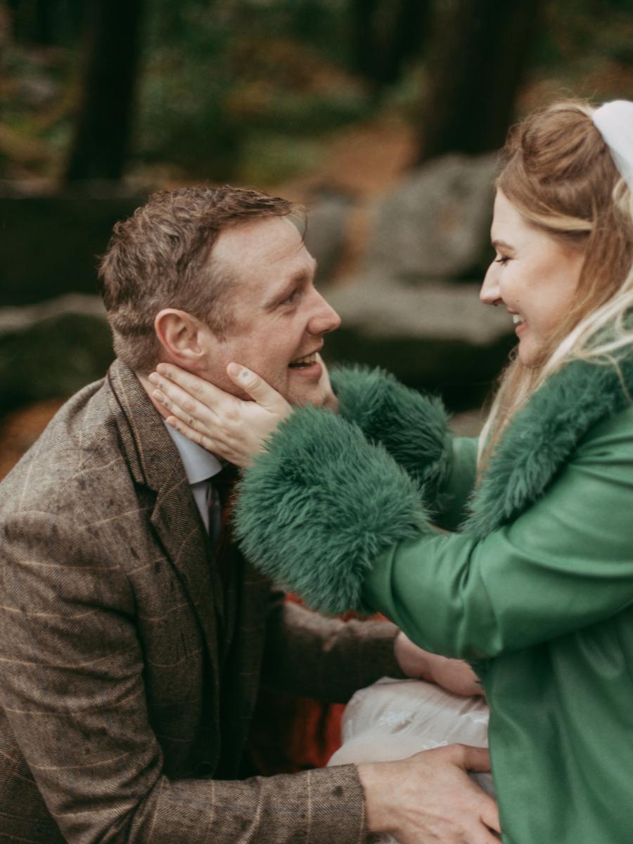 Wildly In Love: A Retro Inspired Wedding Elopement In Lumsdale Waterfalls, Derbyshire