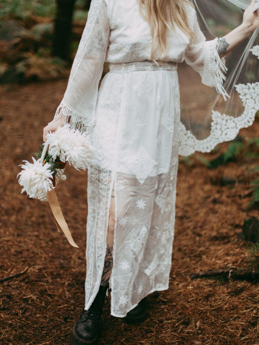 Wildly In Love: A Retro Inspired Wedding Elopement In Lumsdale Waterfalls, Derbyshire