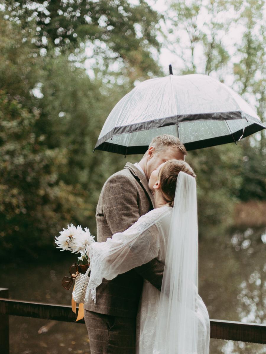 Wildly In Love: A Retro Inspired Wedding Elopement In Lumsdale Waterfalls, Derbyshire