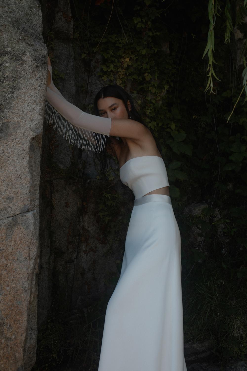 An Empowering Beach Photoshoot With Contemporary Bridal Fashion