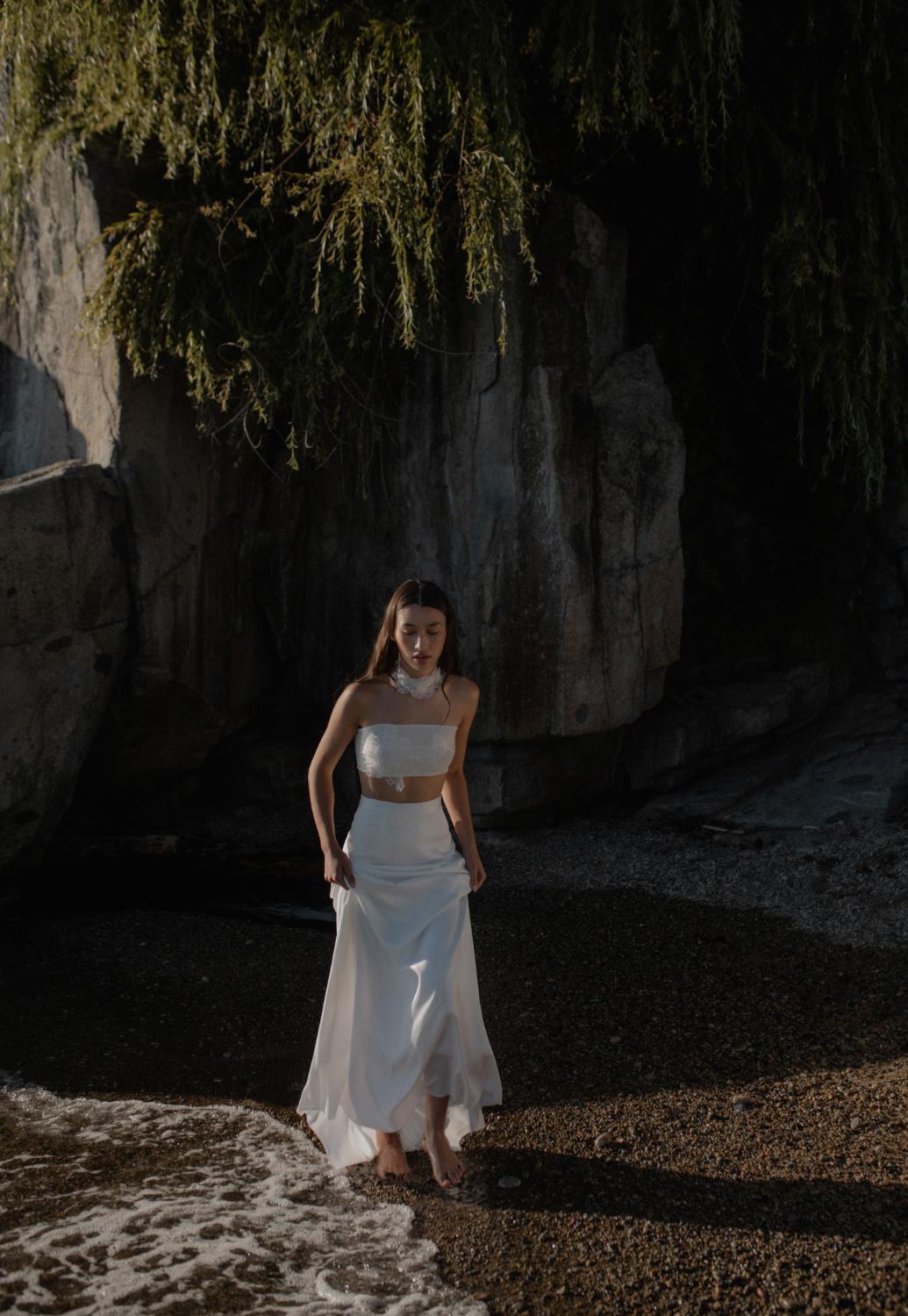 An Empowering Beach Photoshoot With Contemporary Bridal Fashion