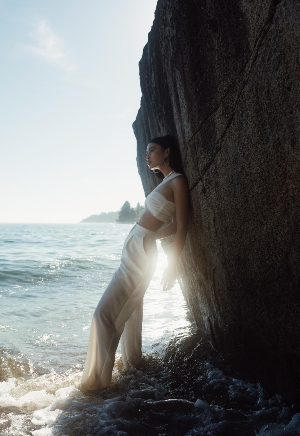 An Empowering Beach Photoshoot With Contemporary Bridal Fashion