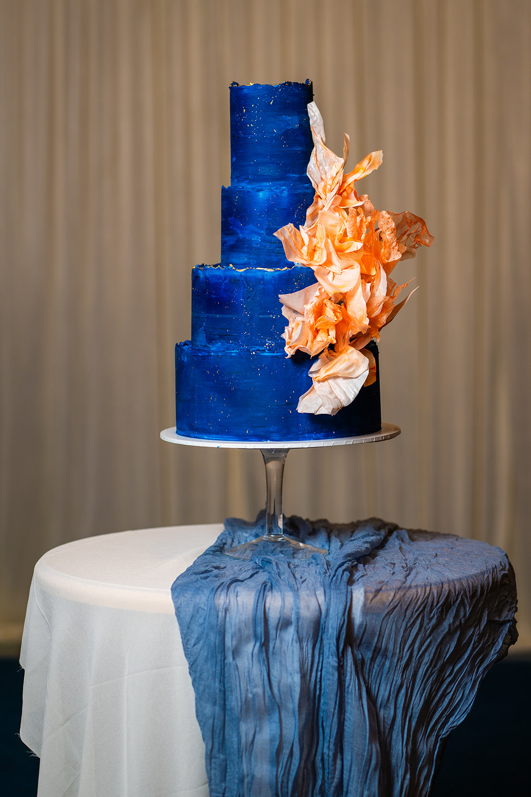 Blue and Peach Celestial Wedding At Halsey Hall