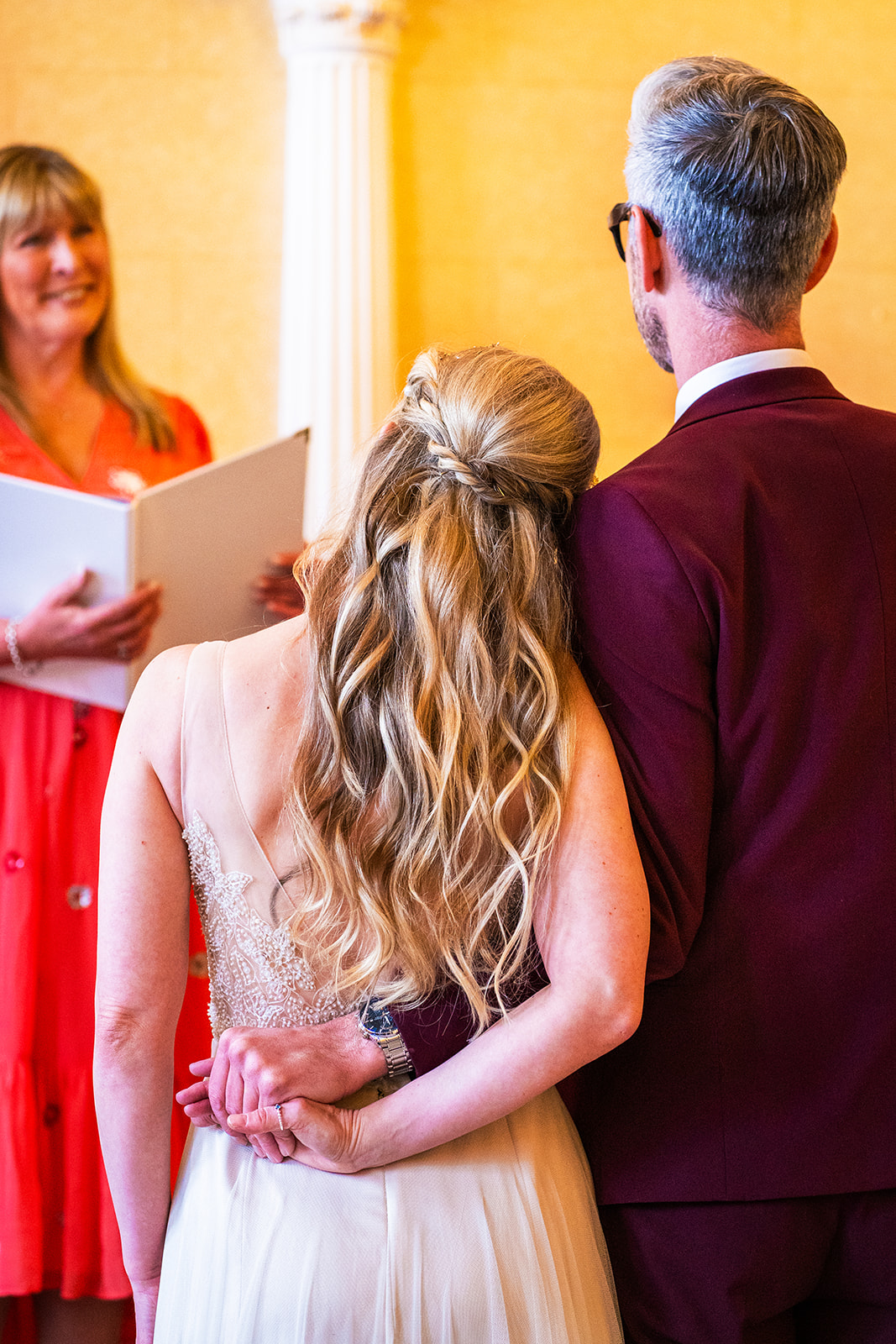 Blue and Peach Celestial Wedding At Halsey Hall