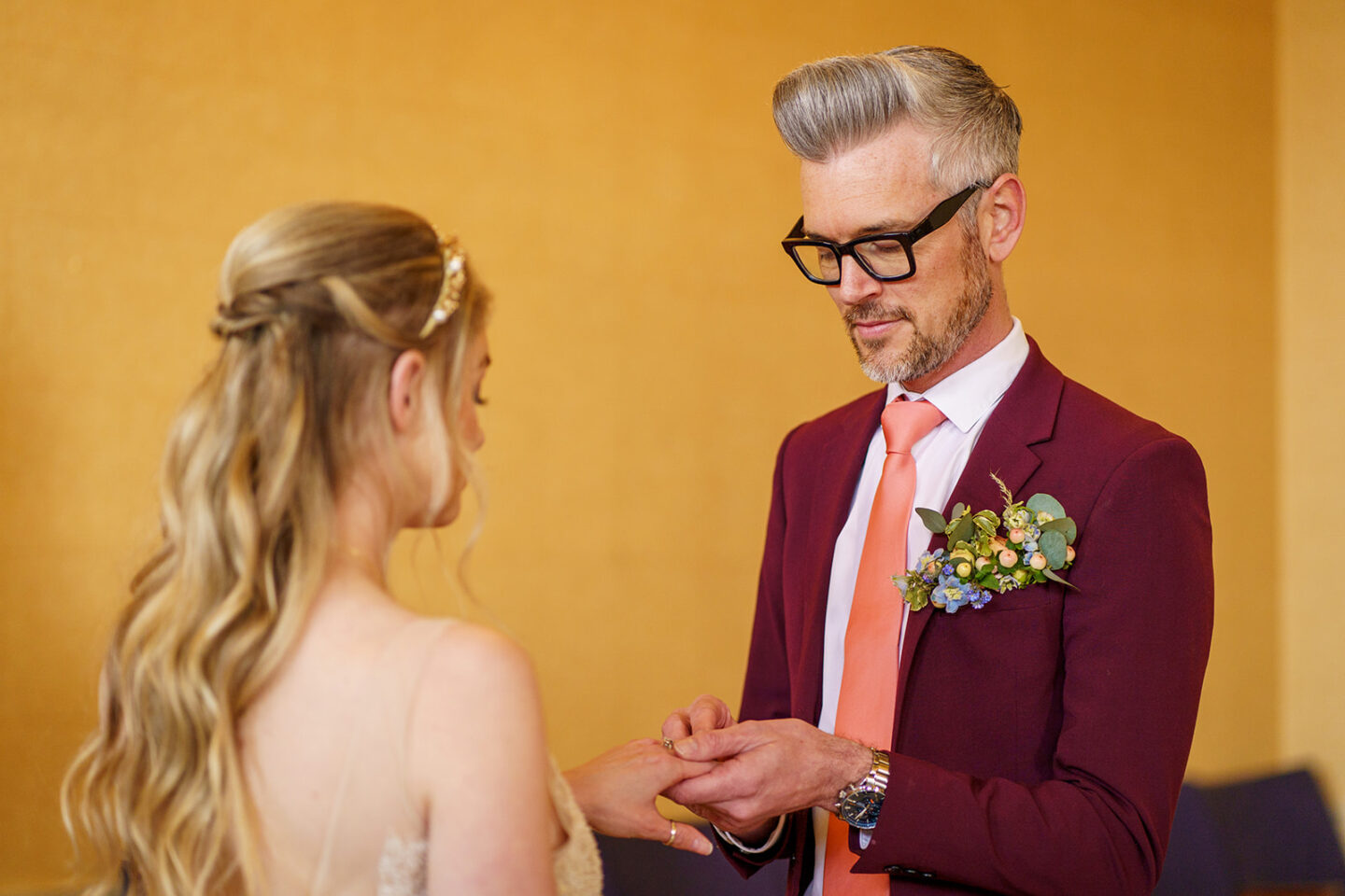 Blue and Peach Celestial Wedding At Halsey Hall