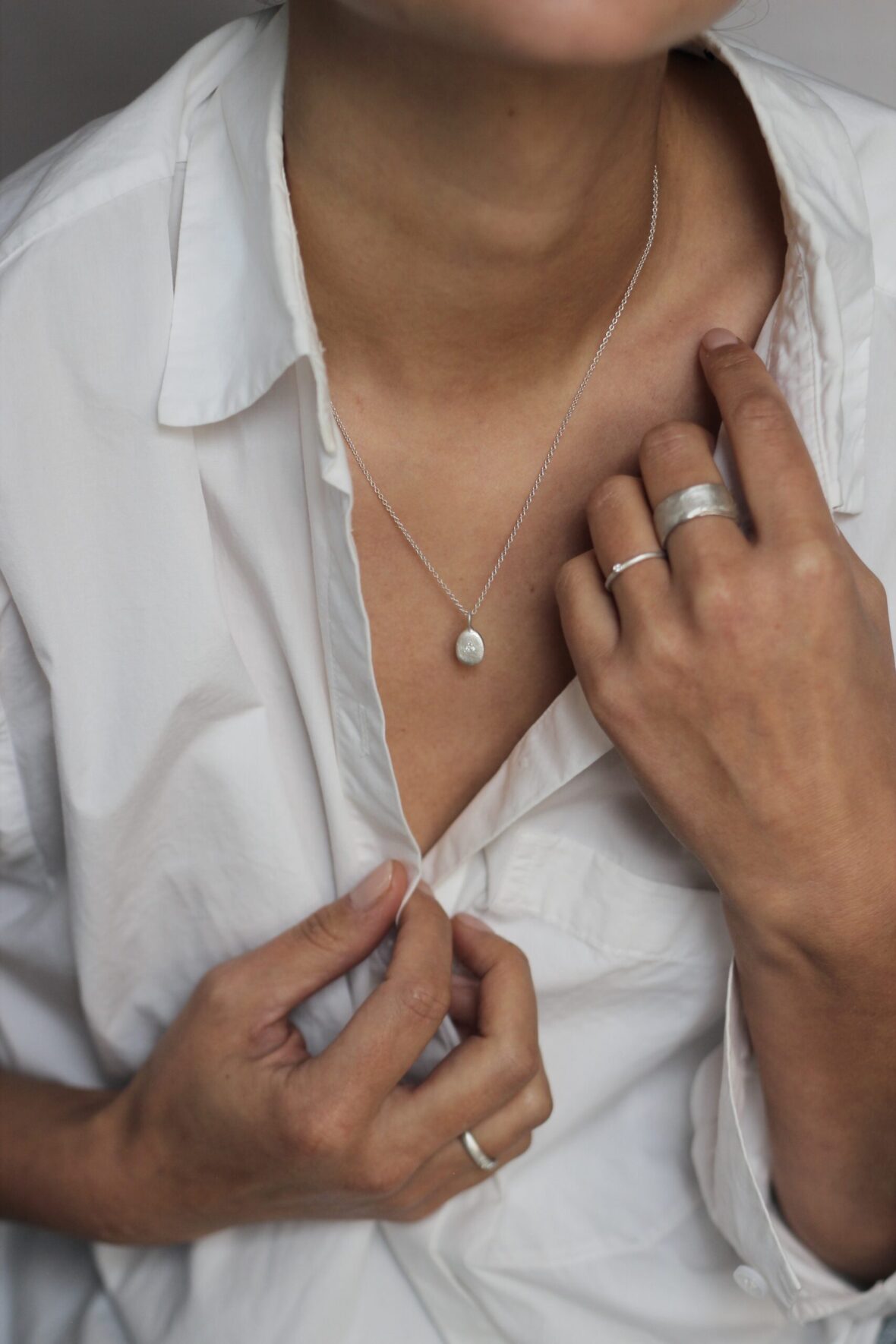 Belle Smith necklace and rings