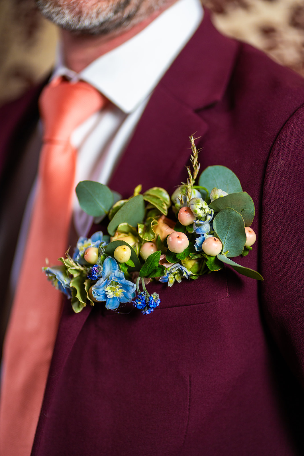 Blue and Peach Celestial Wedding At Halsey Hall