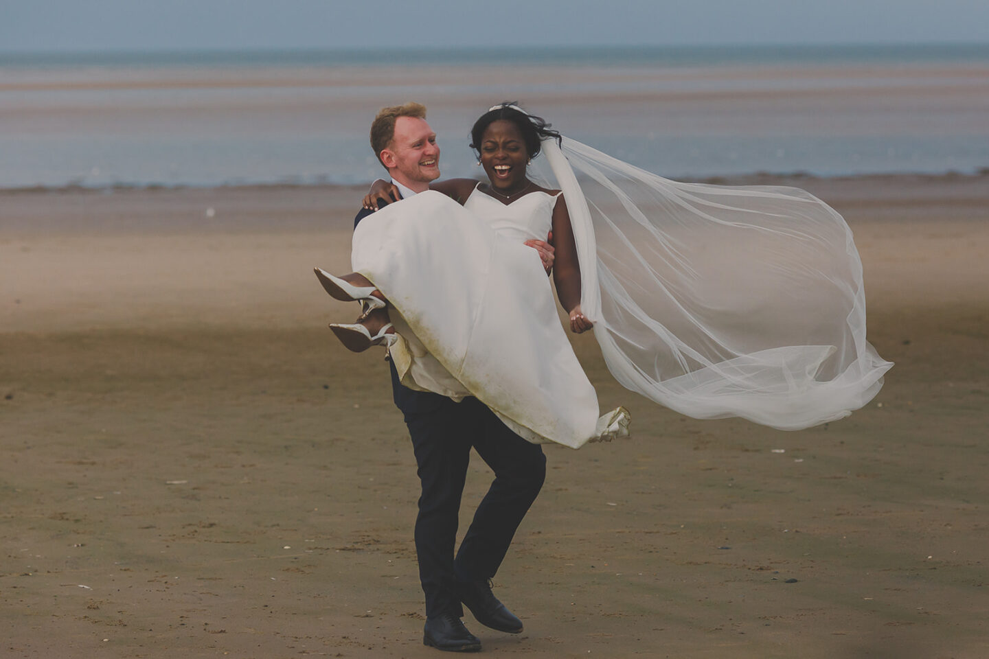 Wedding couple on the beach