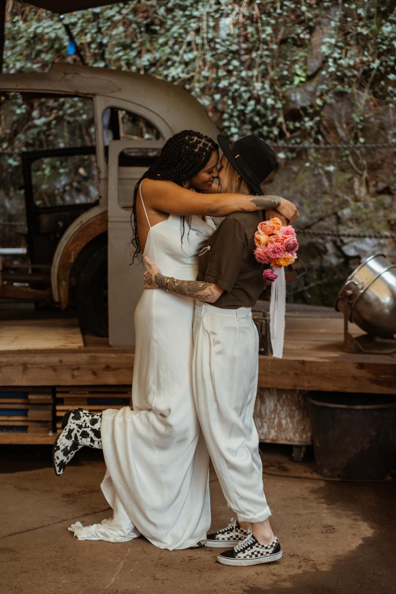 LGBTQ+ Wedding with Vintage Charm at Rockaway Park