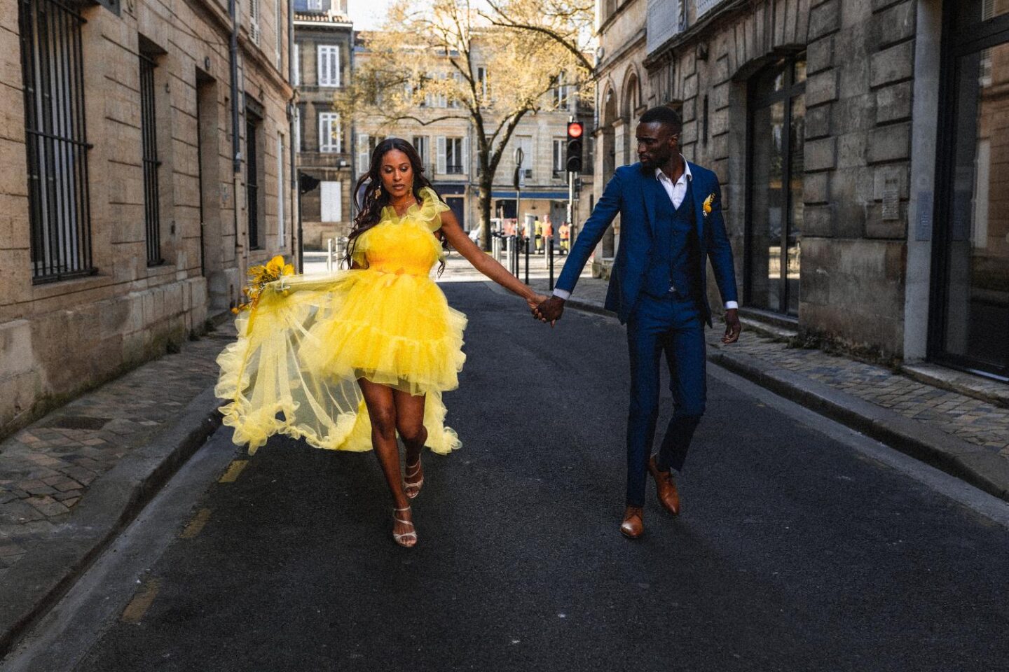 A Modern French Wedding With A Yellow Dress & Details