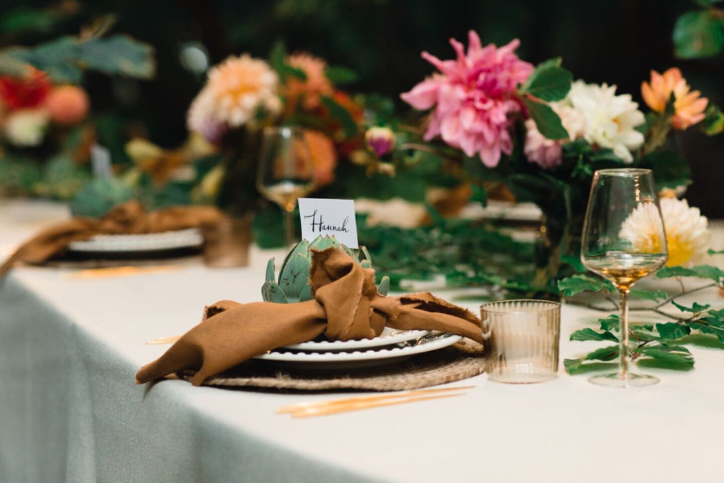 Secret Garden Woodland Wedding With Personalised Details