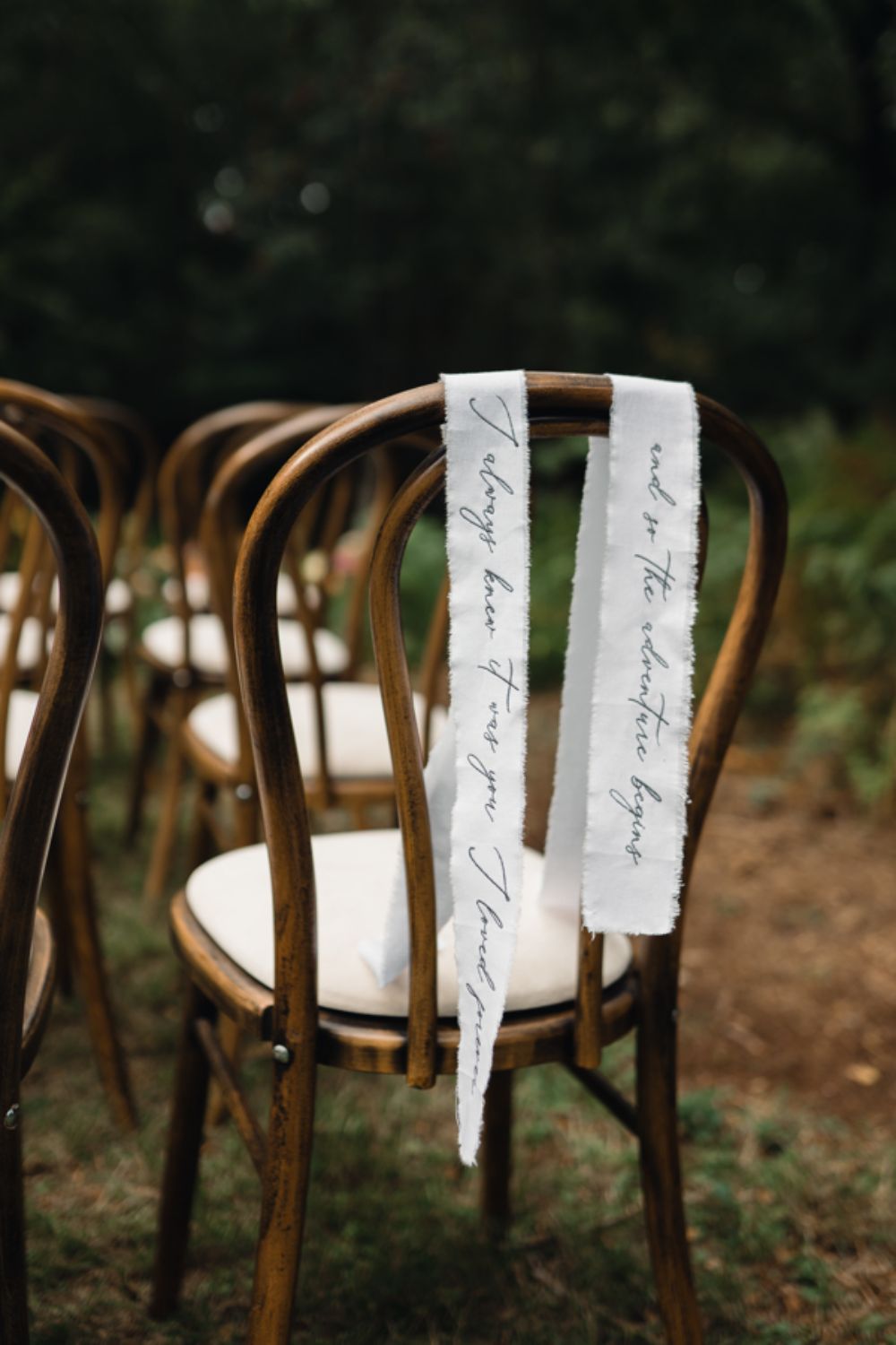 Secret Garden Woodland Wedding With Personalised Details