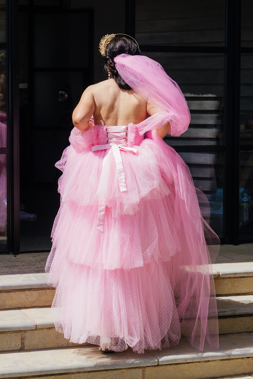 Pink Wedding Dresses That Bring Wicked Glam to Your Big Day