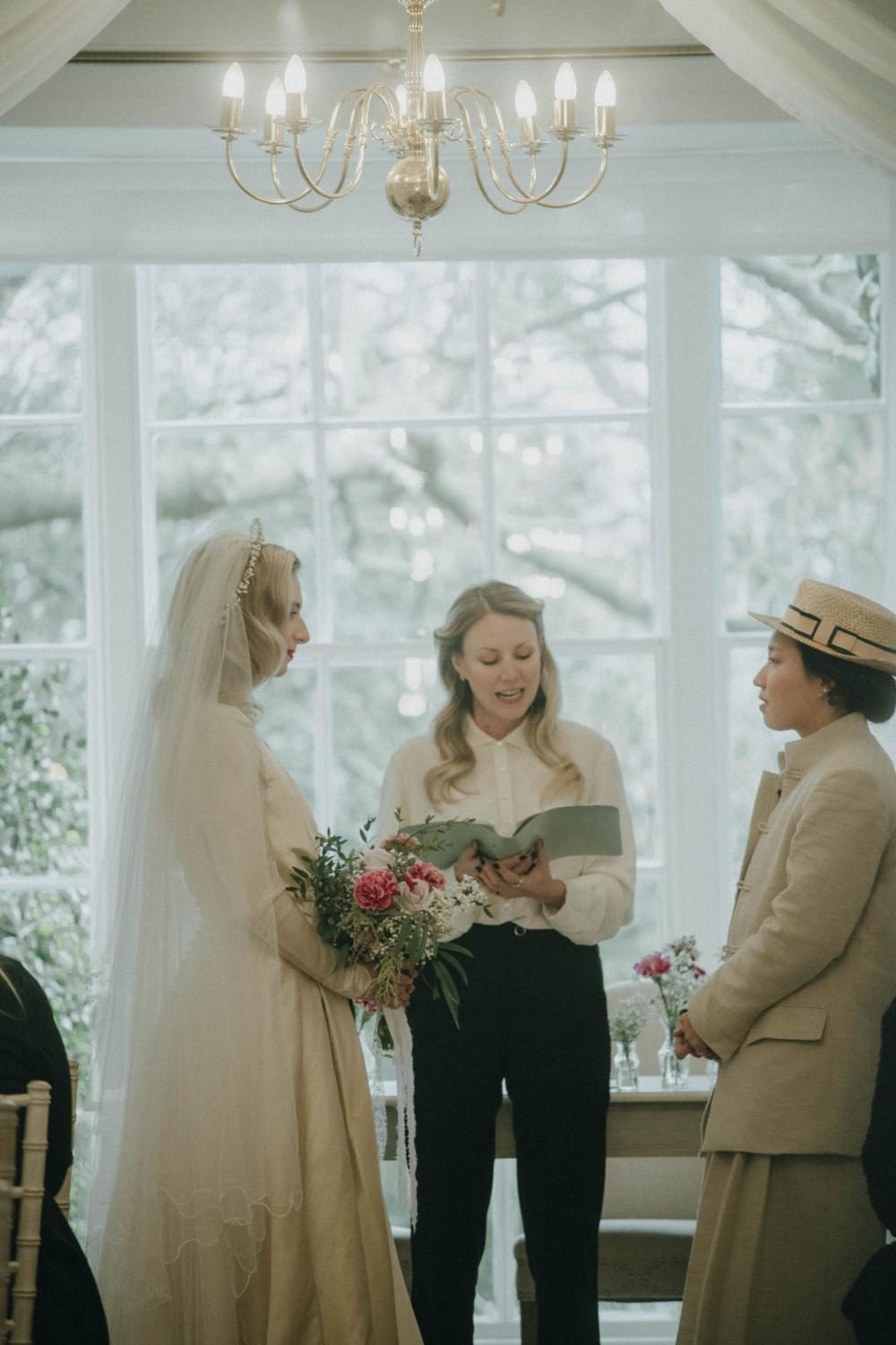 Romantic Retro Wedding With Ethical Details