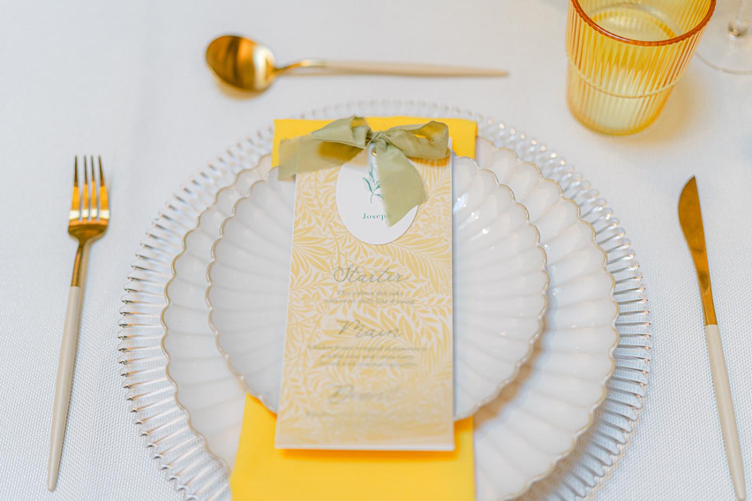 Sustainable Luxury Yellow Wedding At RSA London