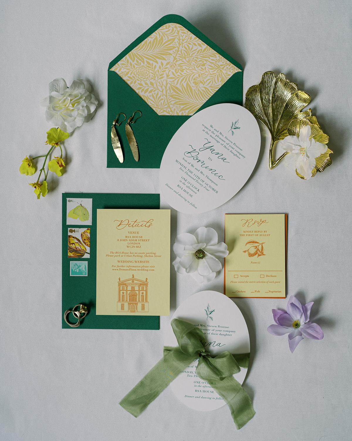 Sustainable Luxury Yellow Wedding At RSA London