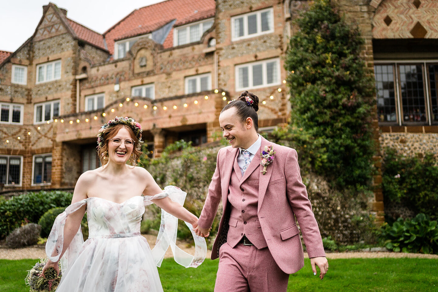 Floral Autumn Wedding With Ethical Details at Voewood, Norfolk