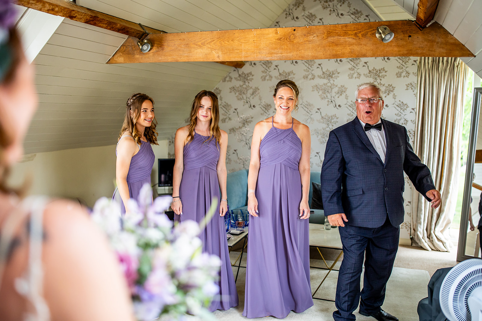 Lavender-Themed Outdoor Wedding at South Farm, Cambridge