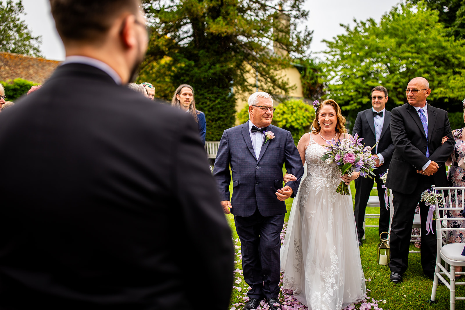 Lavender-Themed Outdoor Wedding at South Farm, Cambridge