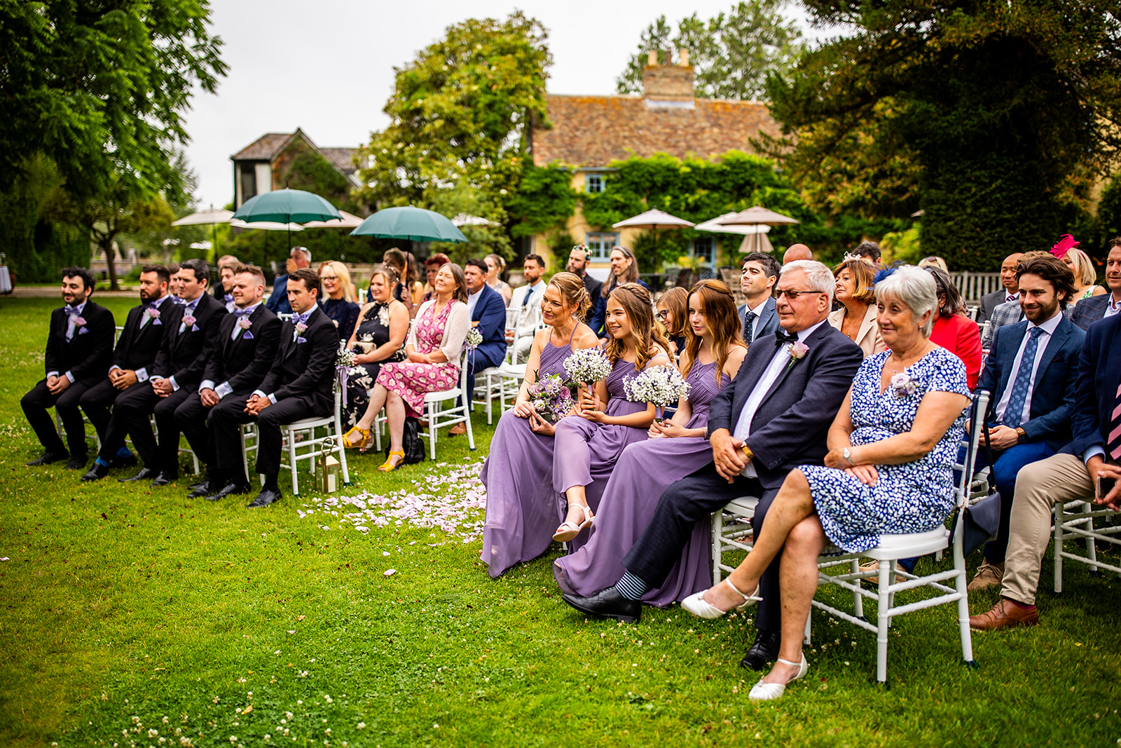 Lavender-Themed Outdoor Wedding at South Farm, Cambridge