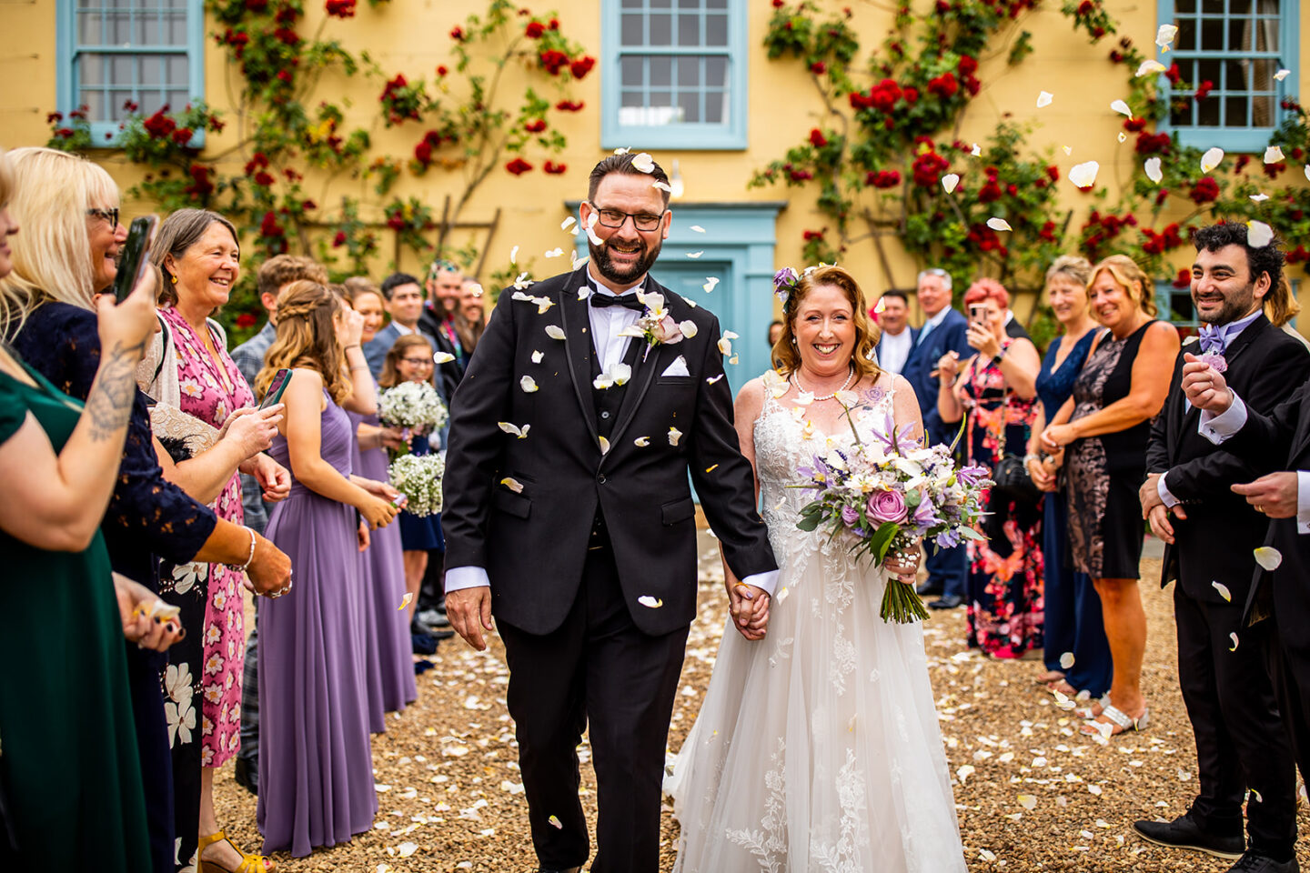 Lavender-Themed Outdoor Wedding at South Farm, Cambridge