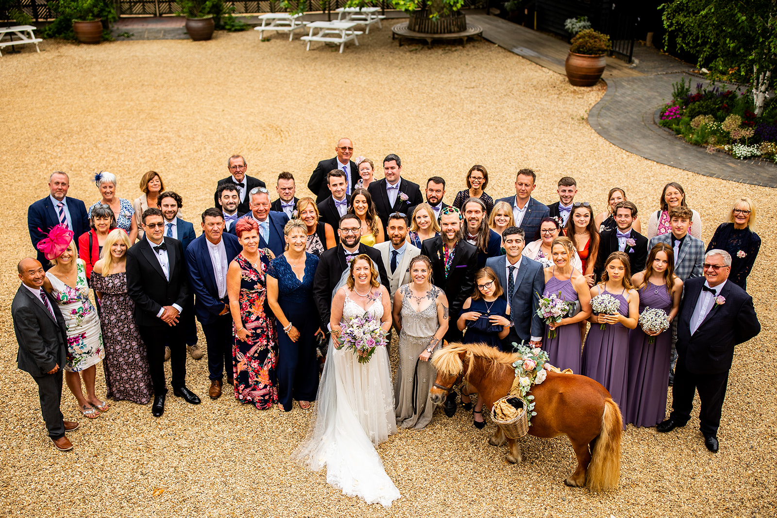 Lavender-Themed Outdoor Wedding at South Farm, Cambridge